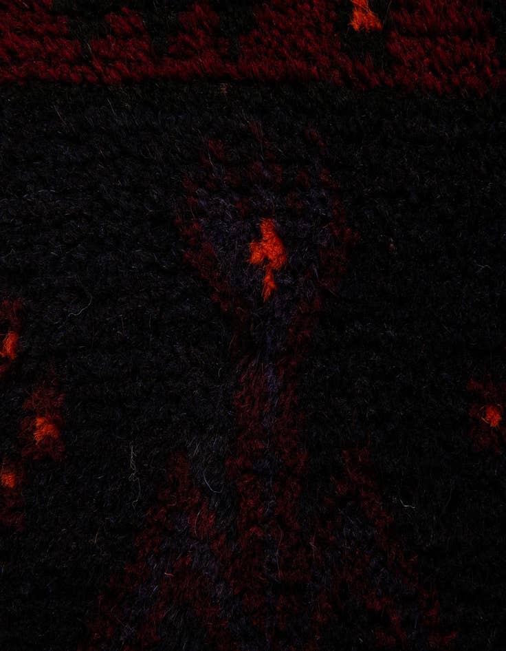 Detail image of  2' 10 x 4' 8  Hand Knotted Balouch Persian Wool Rug