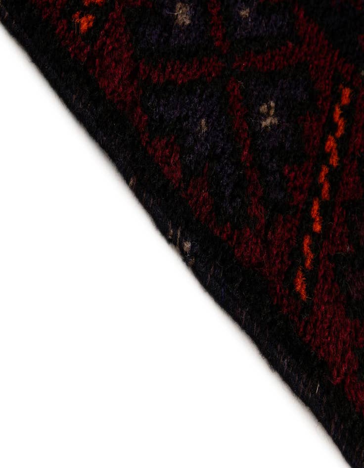 Detail image of  2' 10 x 4' 8  Hand Knotted Balouch Persian Wool Rug