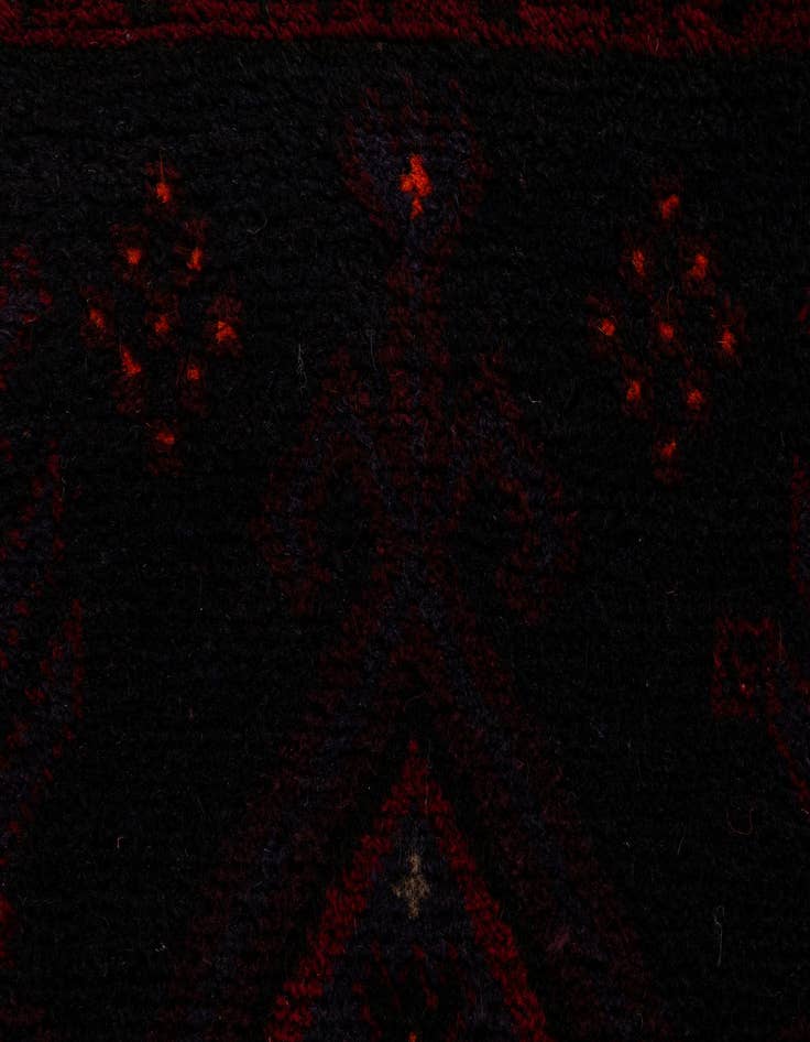 Detail image of  2' 10 x 4' 8  Hand Knotted Balouch Persian Wool Rug