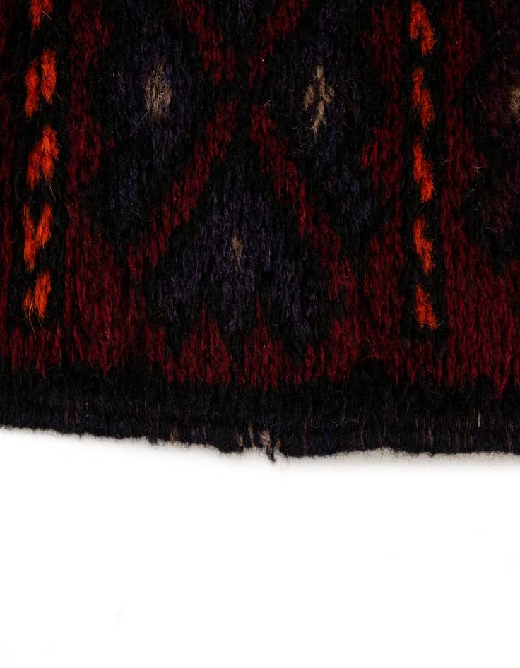 Detail image of  2' 10 x 4' 8  Hand Knotted Balouch Persian Wool Rug