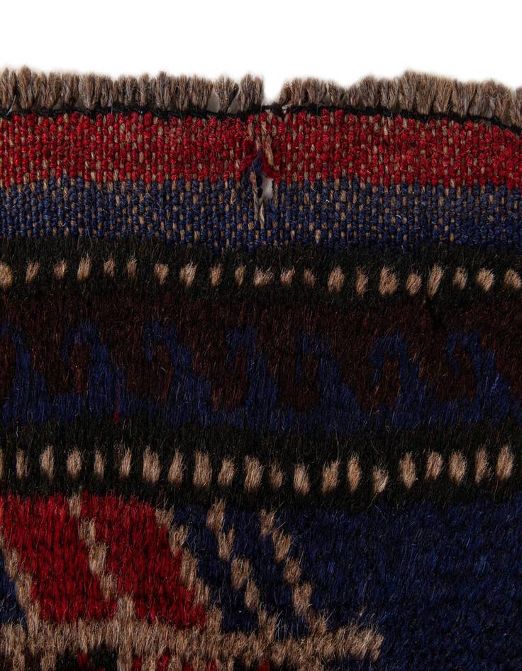 Detail image of  2' 9 x 4' 9  Hand Knotted Balouch Persian Wool Rug