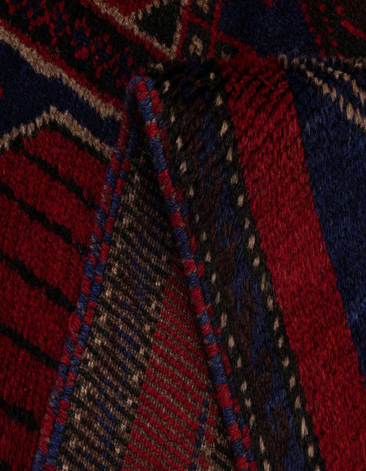 Detail image of  2' 9 x 4' 9  Hand Knotted Balouch Persian Wool Rug