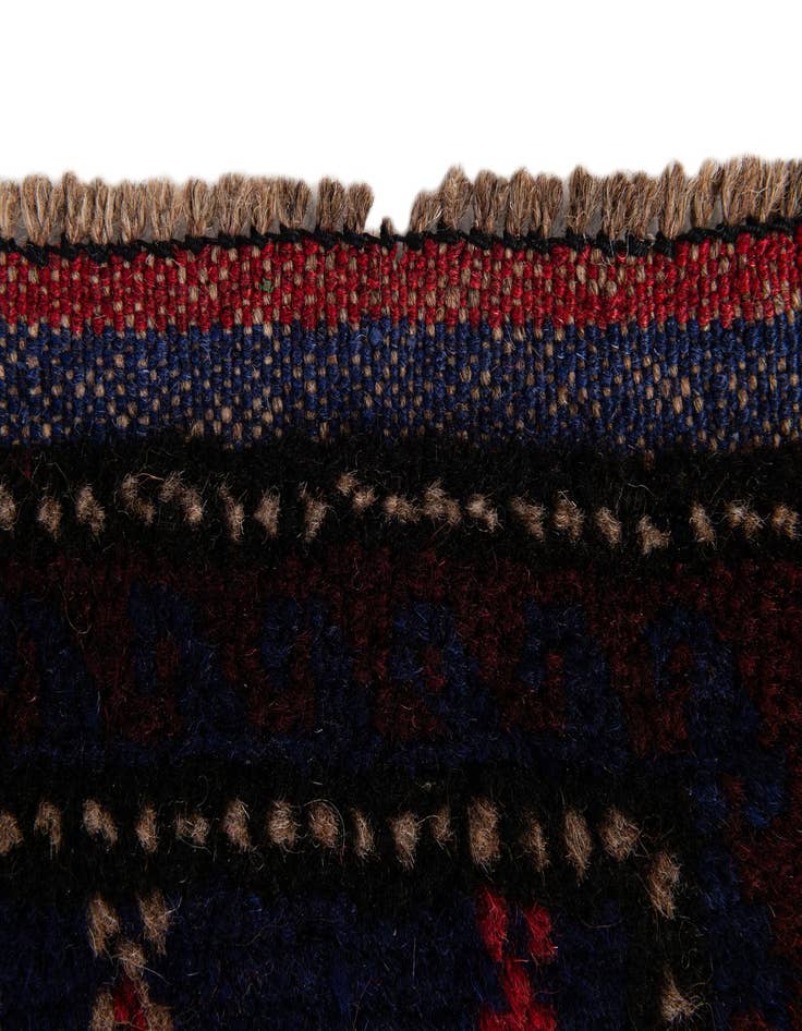 Detail image of  2' 9 x 4' 9  Hand Knotted Balouch Persian Wool Rug