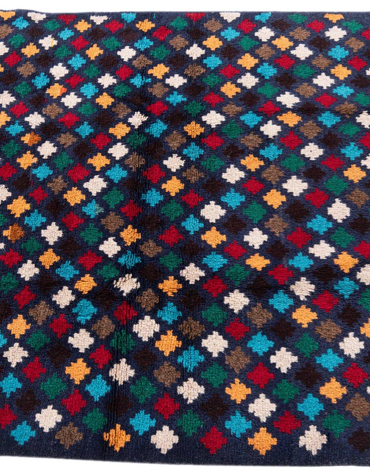 Detail image of  4' 1 x 6'  Hand Knotted Balouch Wool Rug