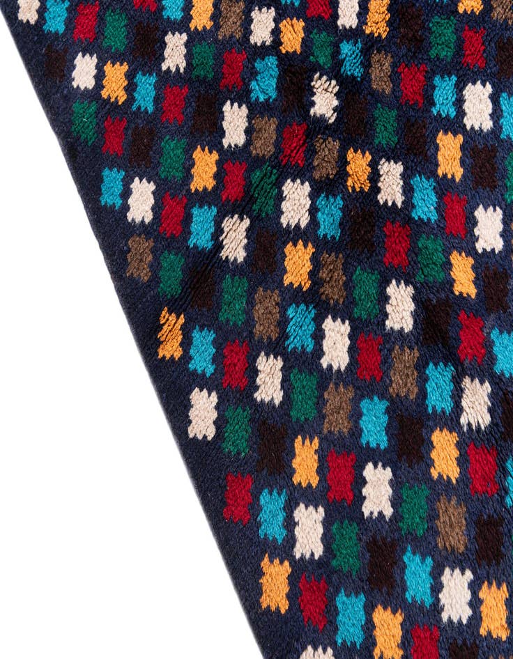 Detail image of  4' 1 x 6'  Hand Knotted Balouch Wool Rug