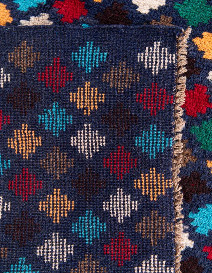 Detail image of  4' 1 x 6'  Hand Knotted Balouch Wool Rug