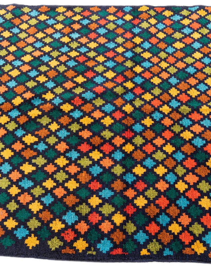 Detail image of  4' 1 x 5' 9  Hand Knotted Balouch Wool Rug