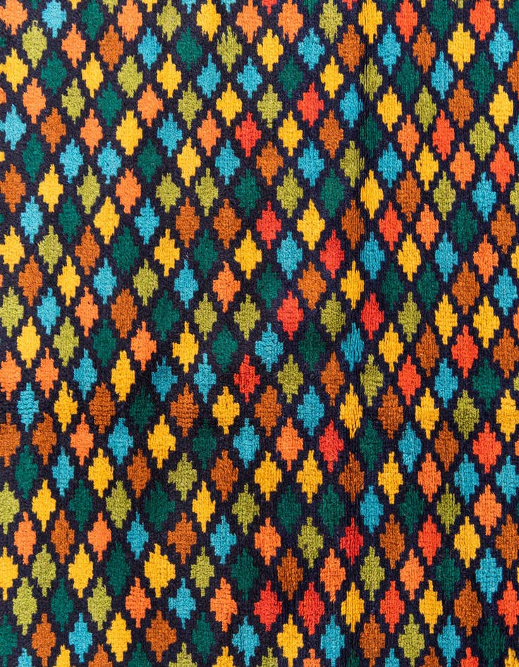 Detail image of  4' 1 x 5' 9  Hand Knotted Balouch Wool Rug