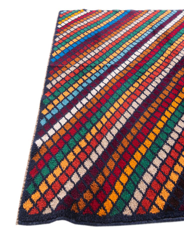 Detail image of  4' x 6'  Hand Knotted Balouch Wool Rug