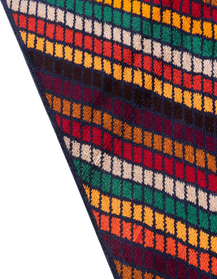 Detail image of  4' x 6'  Hand Knotted Balouch Wool Rug