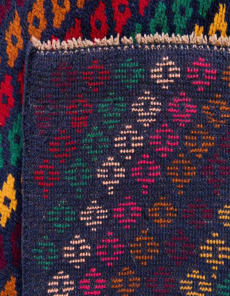 Detail image of  3' 10 x 5' 10  Hand Knotted Balouch Wool Rug