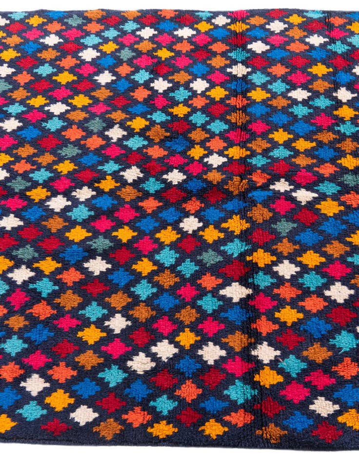 Detail image of  4' x 5' 10  Hand Knotted Balouch Wool Rug