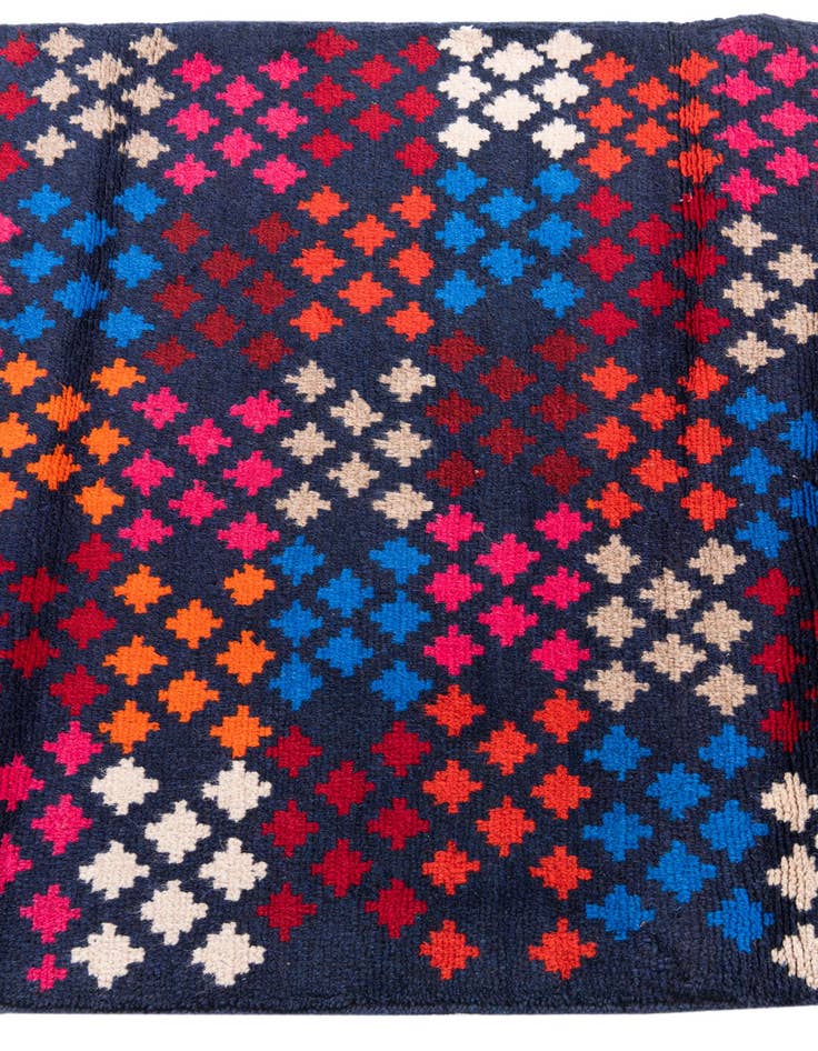 Detail image of  3' x 4' 6  Hand Knotted Balouch Wool Rug