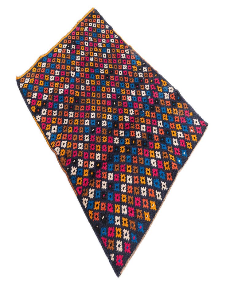 Detail image of  3' 1 x 4' 5  Hand Knotted Balouch Wool Rug