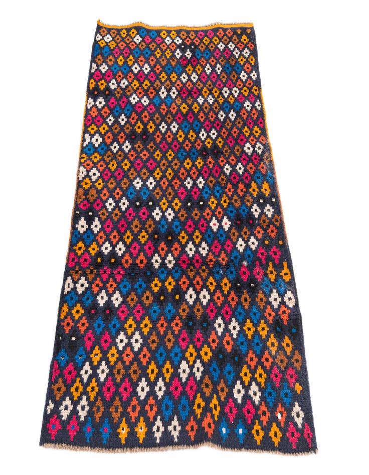 Detail image of  3' 1 x 4' 5  Hand Knotted Balouch Wool Rug