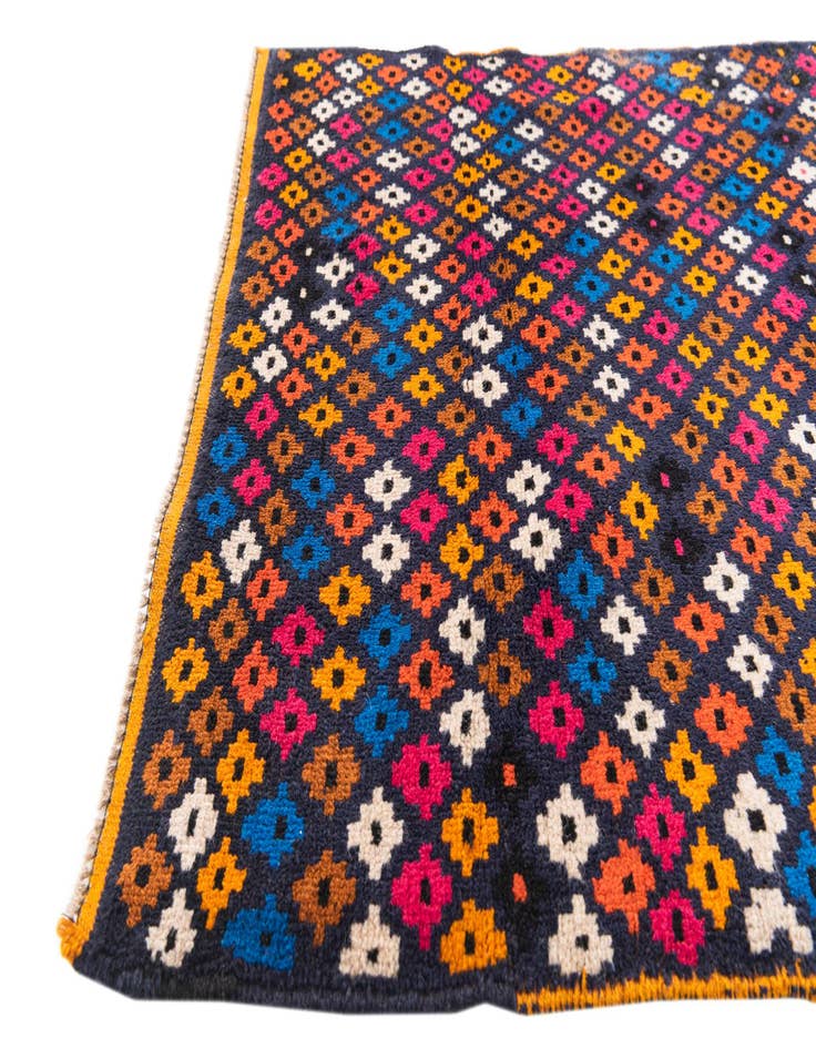 Detail image of  3' 1 x 4' 5  Hand Knotted Balouch Wool Rug