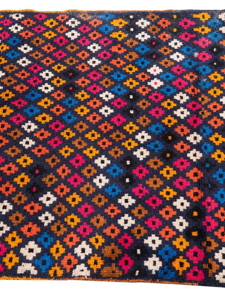 Detail image of  3' 1 x 4' 5  Hand Knotted Balouch Wool Rug