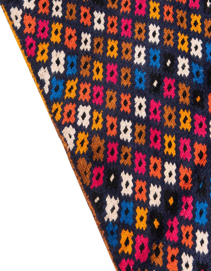 Detail image of  3' 1 x 4' 5  Hand Knotted Balouch Wool Rug