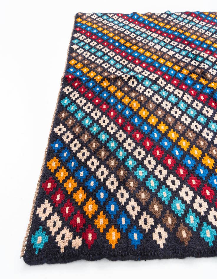 Detail image of  4' x 6'  Hand Knotted Balouch Wool Rug