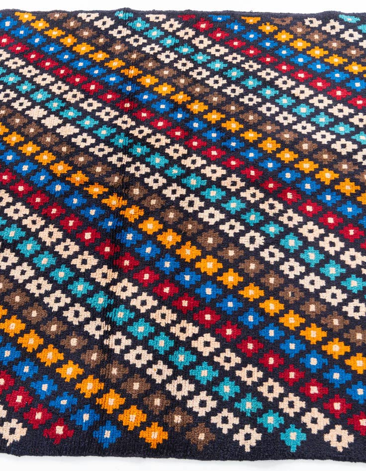 Detail image of  4' x 6'  Hand Knotted Balouch Wool Rug