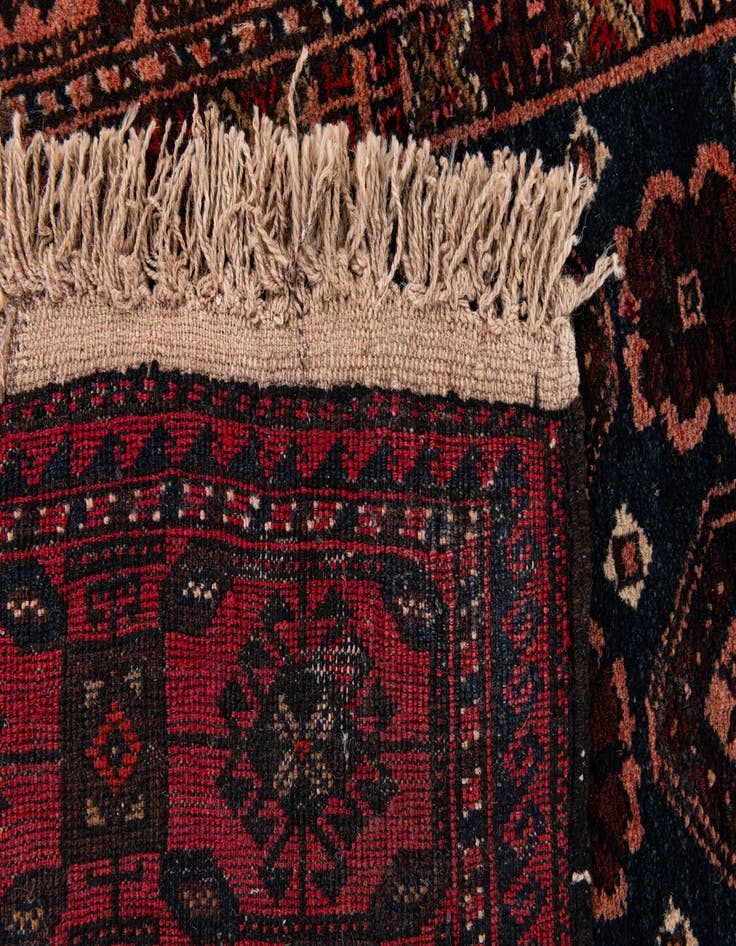 Detail image of  3' 1 x 4' 7  Hand Knotted Balouch Persian Wool Rug