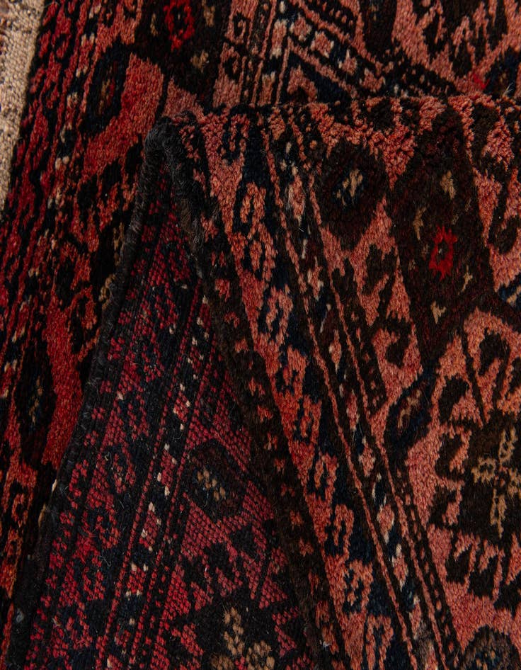 Detail image of  3' 1 x 4' 7  Hand Knotted Balouch Persian Wool Rug