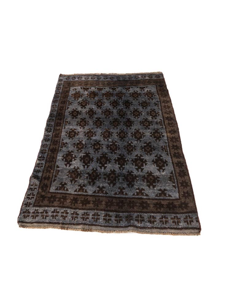 Detail image of  3' 4 x 5'  Hand Knotted Balouch Wool Rug