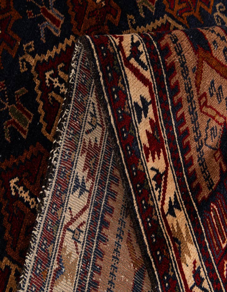 Detail image of  3' 9 x 6' 6  Hand Knotted Balouch Persian Wool Rug