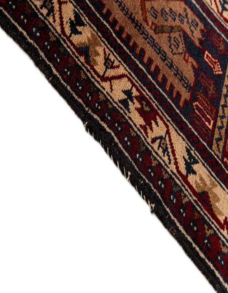 Detail image of  3' 9 x 6' 6  Hand Knotted Balouch Persian Wool Rug