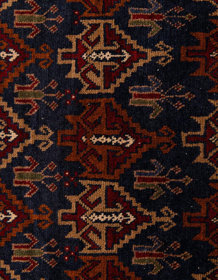 Detail image of  3' 9 x 6' 6  Hand Knotted Balouch Persian Wool Rug