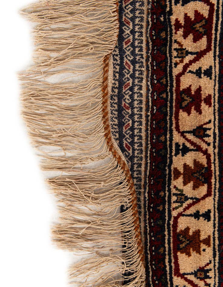 Detail image of  3' 9 x 6' 6  Hand Knotted Balouch Persian Wool Rug