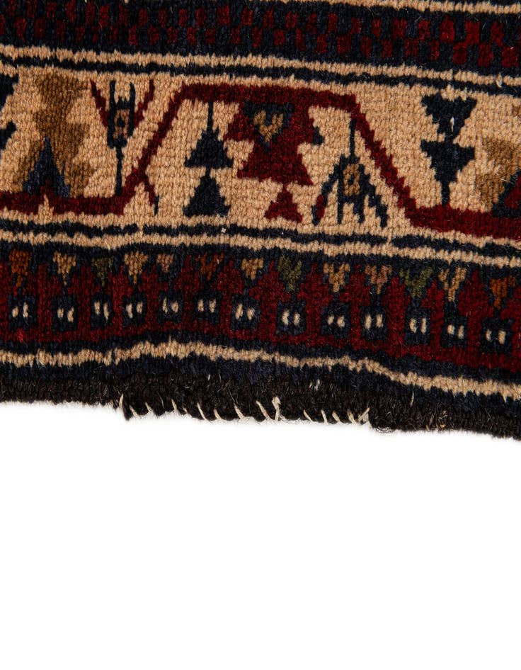 Detail image of  3' 9 x 6' 6  Hand Knotted Balouch Persian Wool Rug