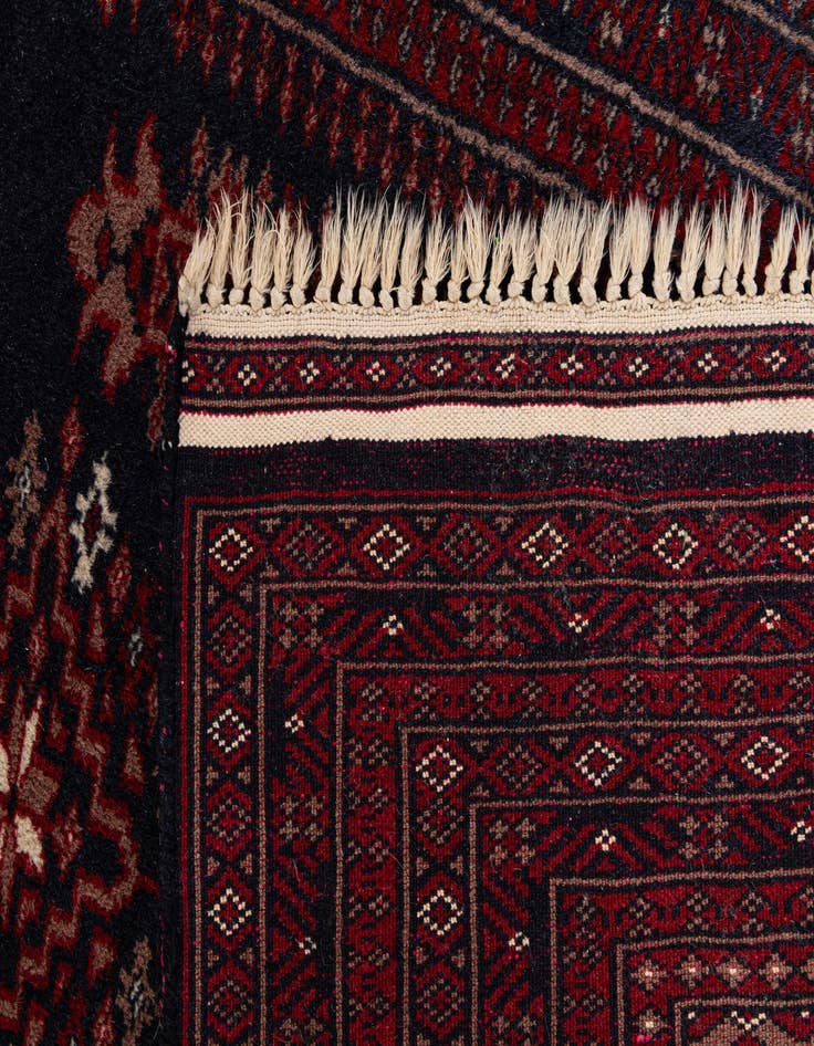 Detail image of  2' 7 x 4' 2  Hand Knotted Balouch Persian Wool Rug