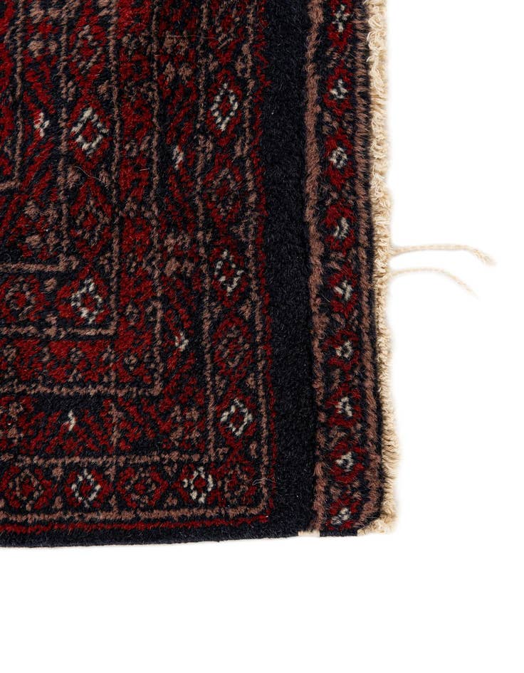 Detail image of  2' 7 x 4' 2  Hand Knotted Balouch Persian Wool Rug