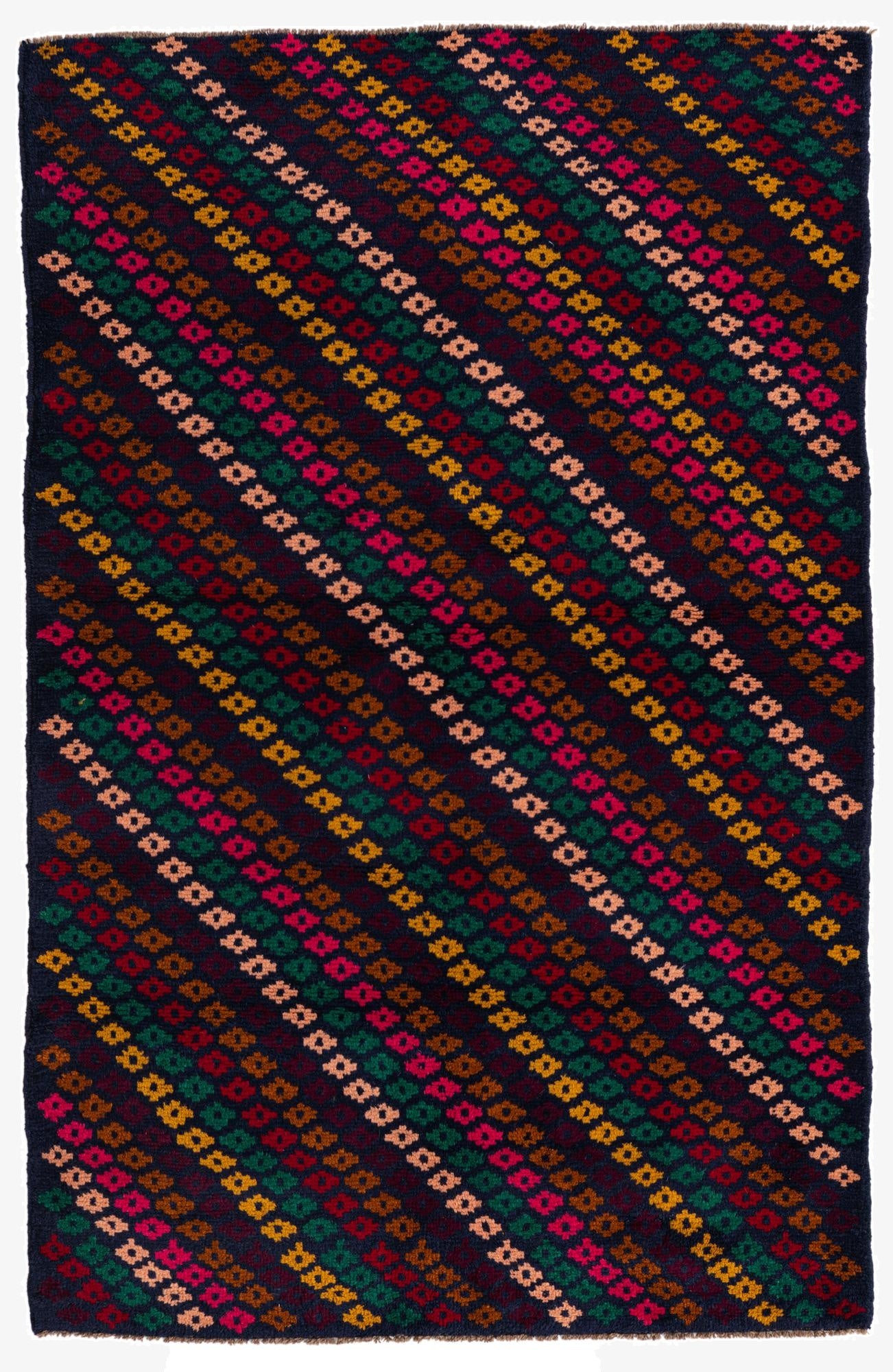  3' 10 x 5' 10  Hand Knotted Balouch Wool Rug