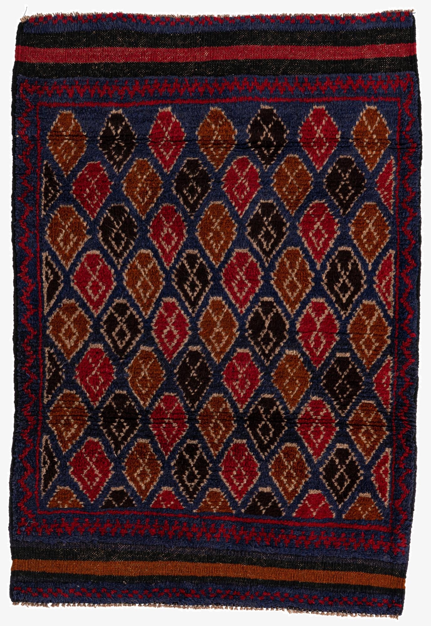  3' x 4' 4  Hand Knotted Balouch Persian Wool Rug