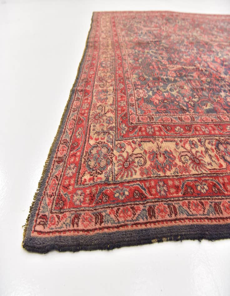 Detail image of  8' 8 x 11' 4  Hand Knotted Bidjar Persian Wool Rug