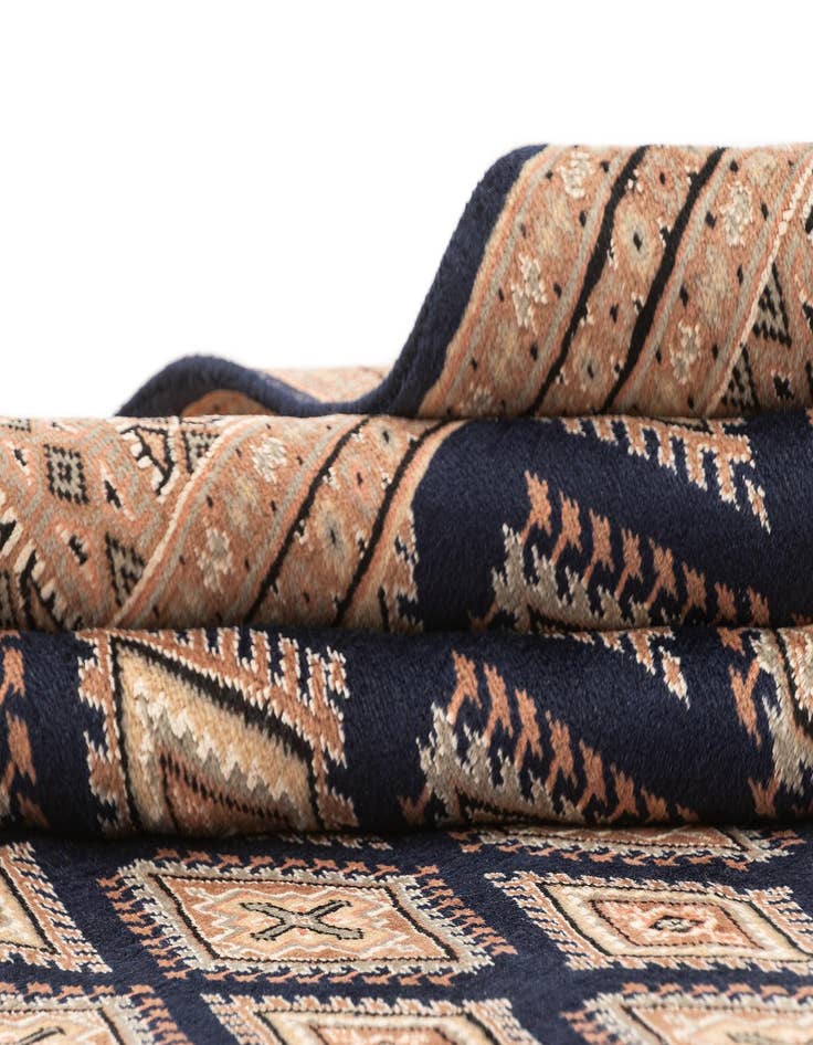 Detail image of  5' 6 x 7' 8  Hand Knotted Bokhara Oriental Wool Rug