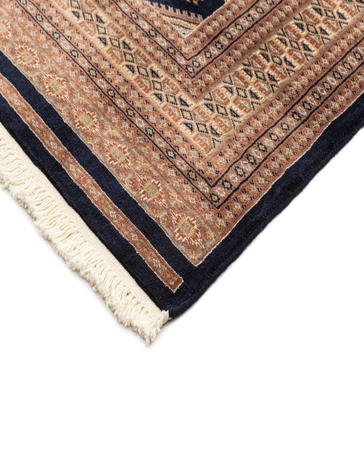 Detail image of  5' 6 x 7' 10  Hand Knotted Bokhara Oriental Wool Rug