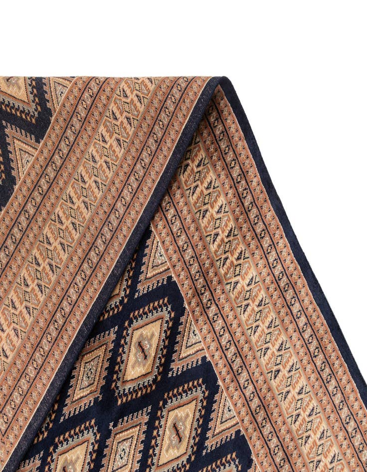 Detail image of  5' 6 x 7' 10  Hand Knotted Bokhara Oriental Wool Rug