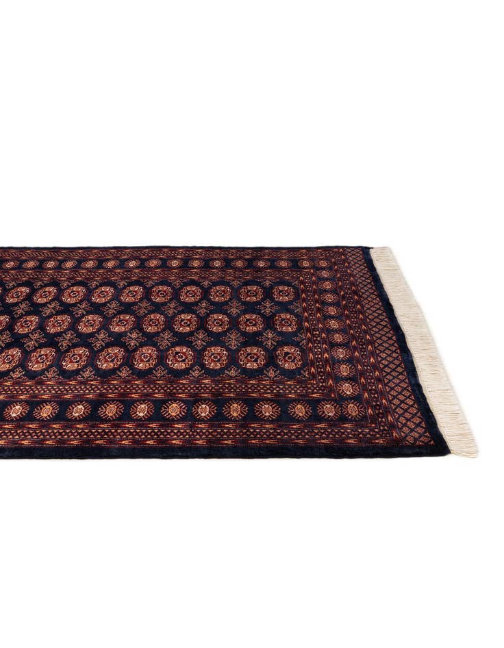 Detail image of  4' 3 x 6'  Hand Knotted Bokhara Oriental Wool Rug