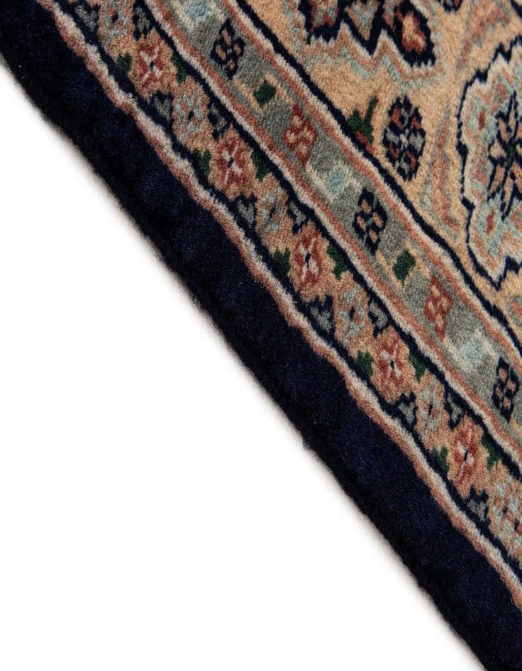 Detail image of  4' 3 x 6' 2  Hand Knotted Bokhara Oriental Wool Rug
