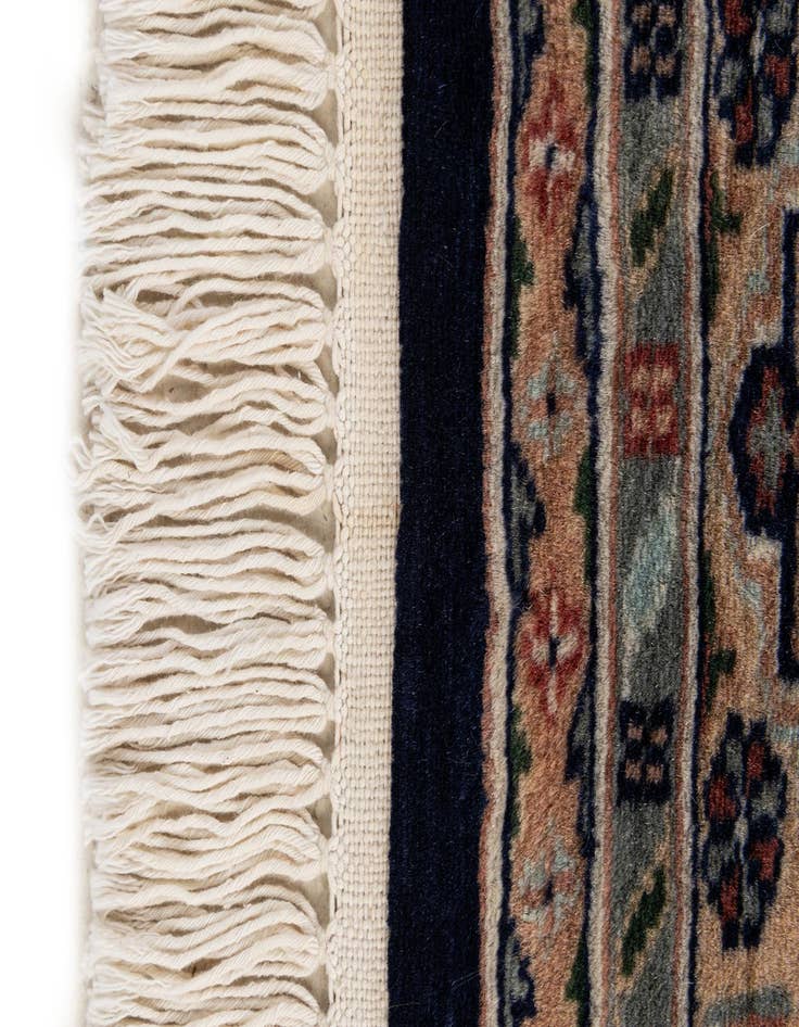 Detail image of  4' 3 x 6' 2  Hand Knotted Bokhara Oriental Wool Rug
