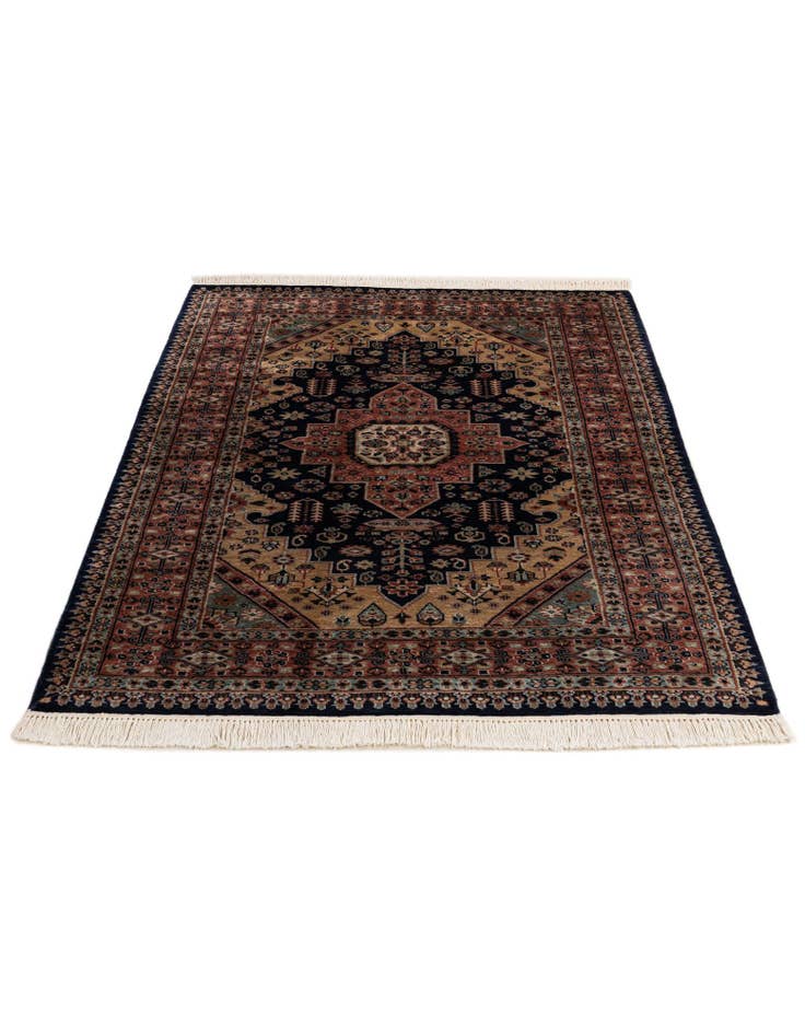 Detail image of  4' 4 x 6' 2  Hand Knotted Bokhara Oriental Wool Rug