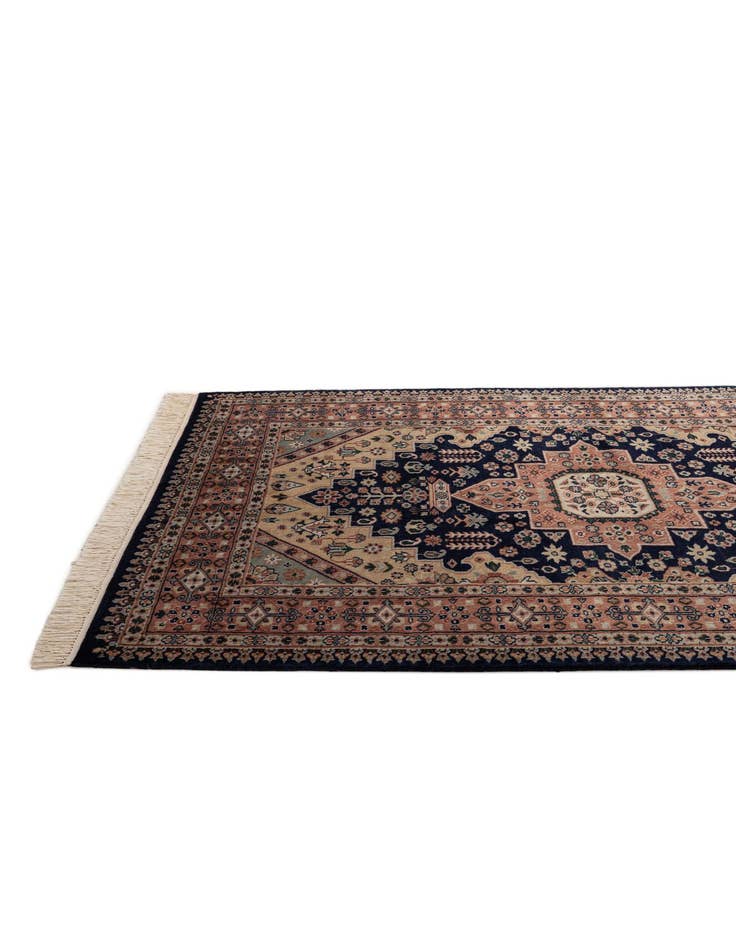 Detail image of  4' 4 x 6' 2  Hand Knotted Bokhara Oriental Wool Rug