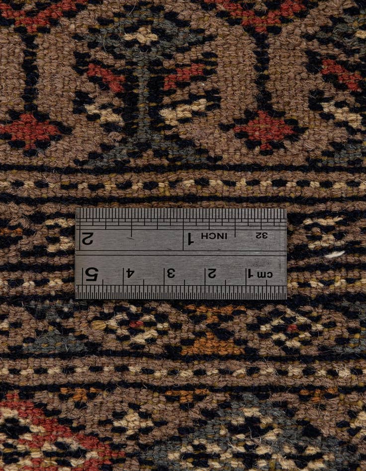 Detail image of  4' 3 x 6' 6  Hand Knotted Bokhara Oriental Wool Rug