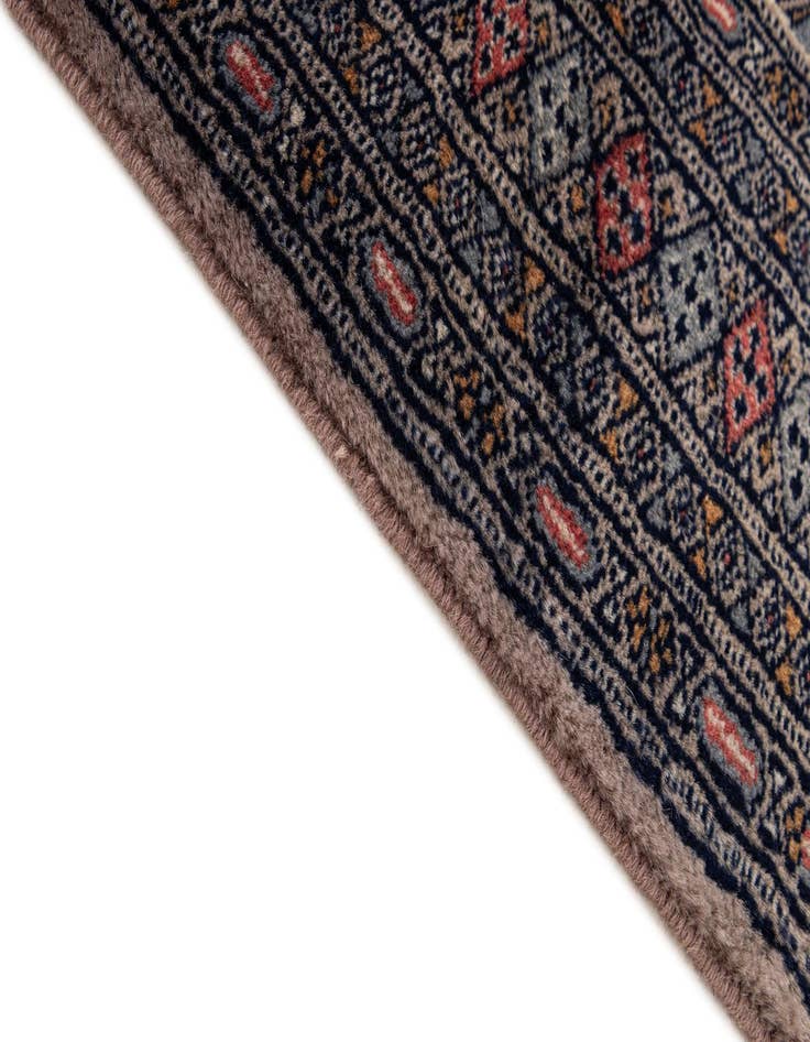 Detail image of  4' 3 x 6' 6  Hand Knotted Bokhara Oriental Wool Rug