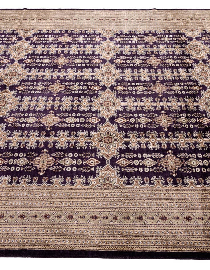 Detail image of  8' 5 x 10' 3  Hand Knotted Bokhara Oriental Rug