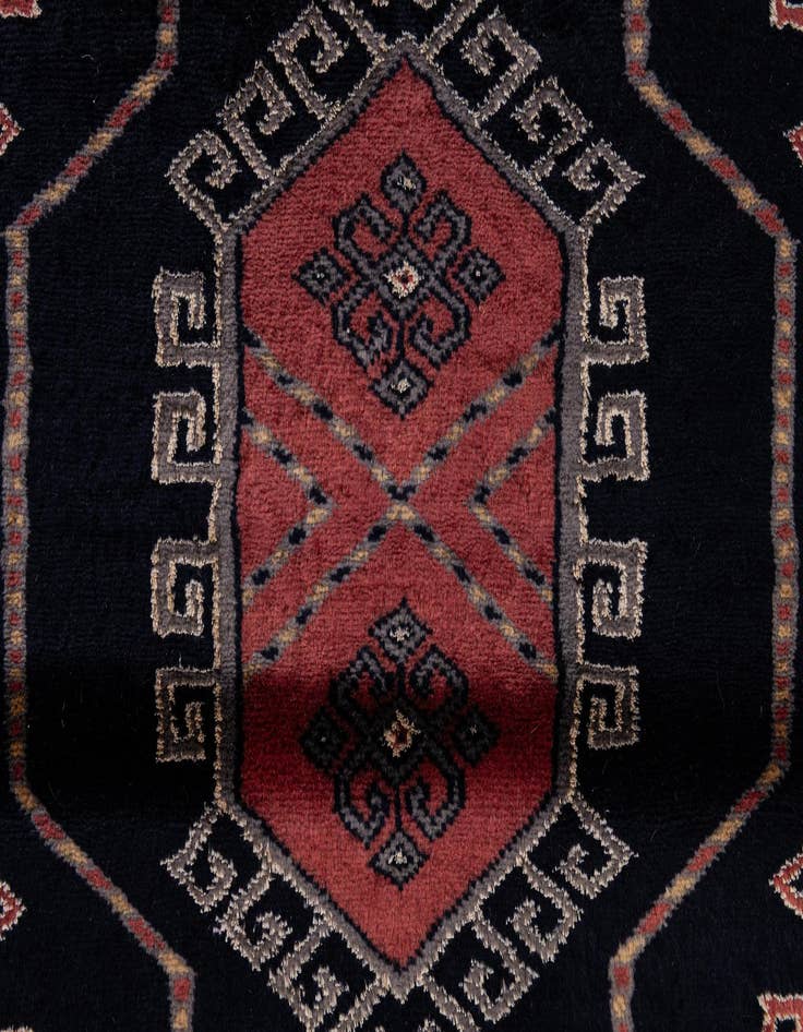 Detail image of  3' 2 x 5' 3  Hand Knotted Bokhara Oriental Rug