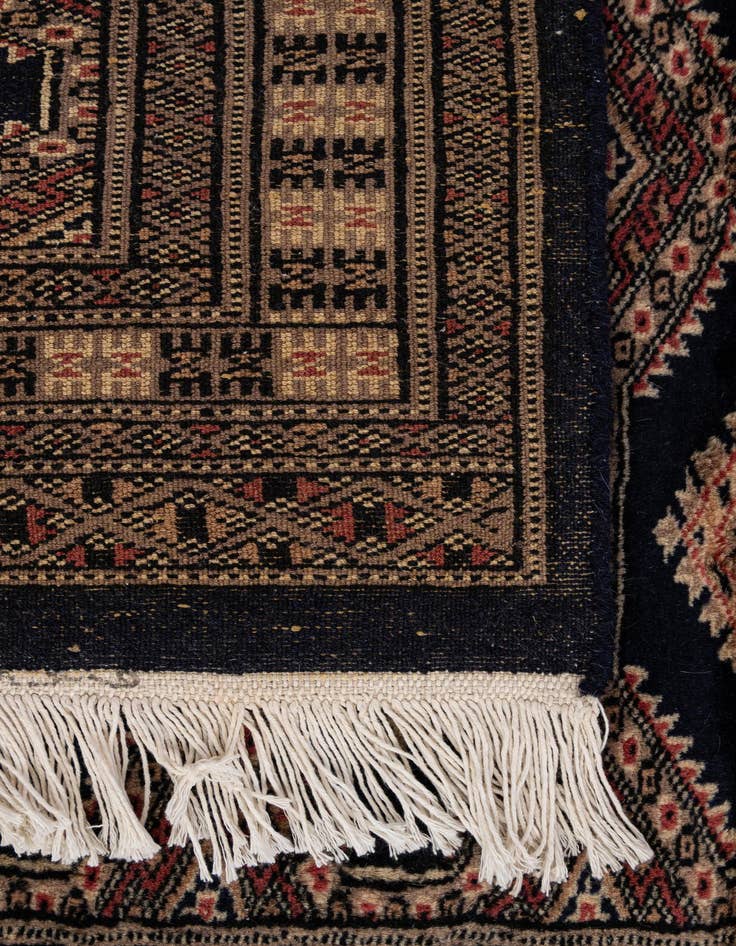 Detail image of  3' 1 x 4' 9  Hand Knotted Bokhara Oriental Wool Rug